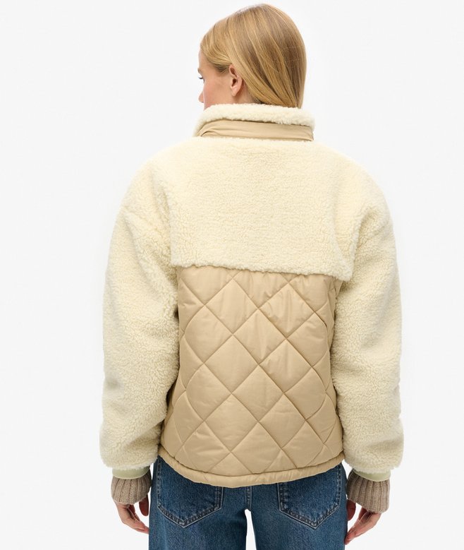 Superdry Workwear Sherpa Fleece Hybrid Jacket