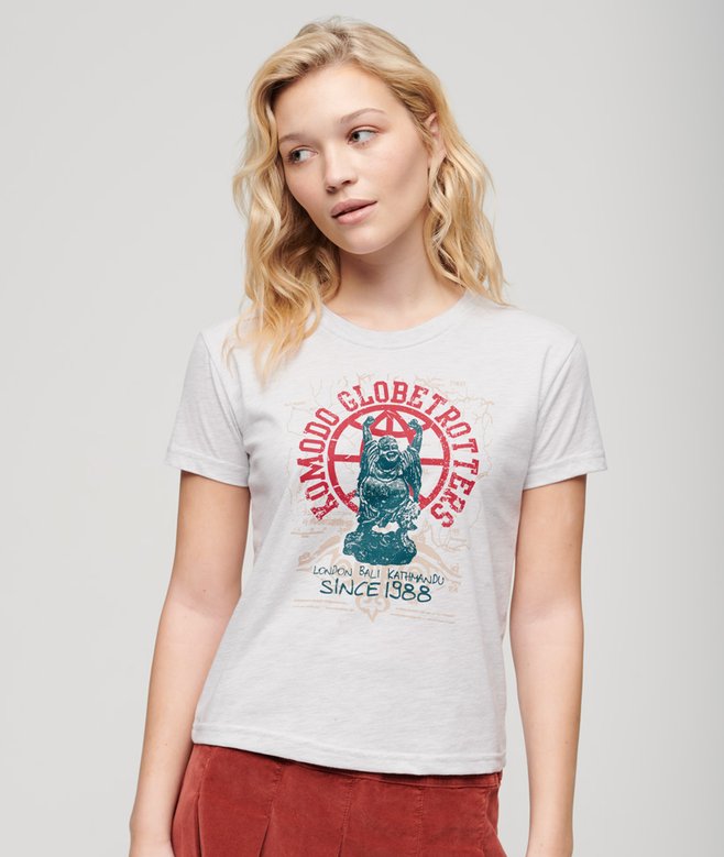 superdry Superdry x Komodo Globetrotter Fitted T-Shirt
