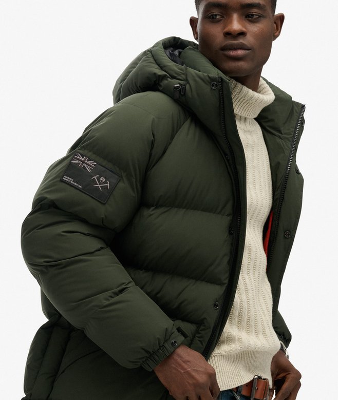 superdry XPD Longline Baffle Parka Jacket