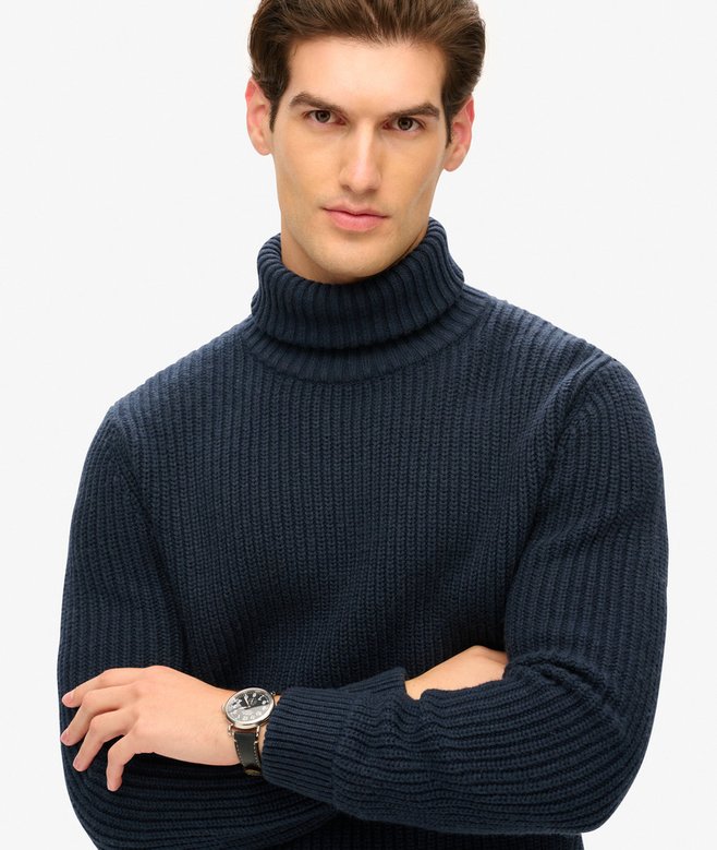 Superdry The Merchant Store - Textured Roll Neck Jumper