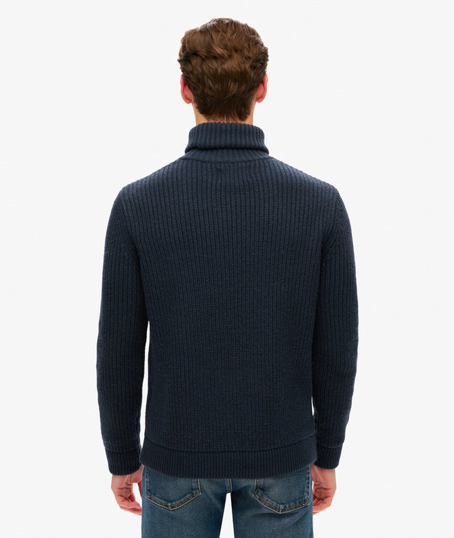 Superdry The Merchant Store - Textured Roll Neck Jumper