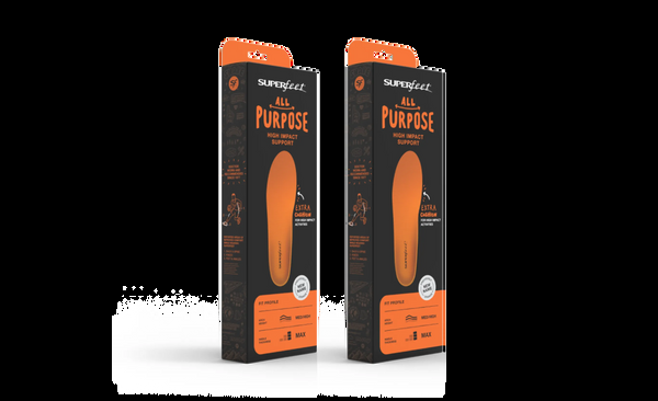 superfeet All-Purpose High Impact Support 2-Pack Walking running playing working on hard surfaces