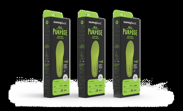 superfeet All-Purpose Support High Arch 3-Pack Everyday shoes work footwear walking running