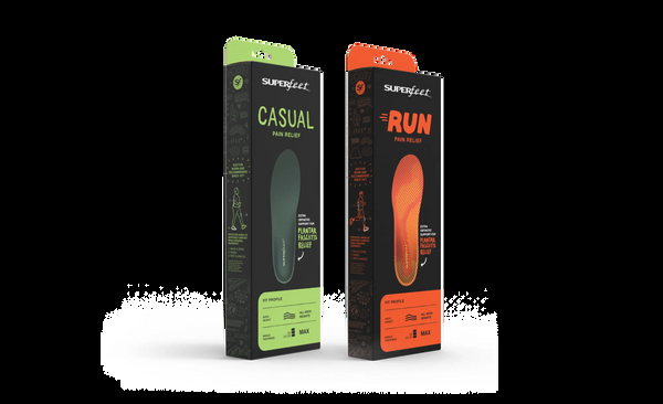 superfeet Pain Relief Bundle Plantar fasciitis high arch pain heel pain knee pain Running walking training athletic shoes