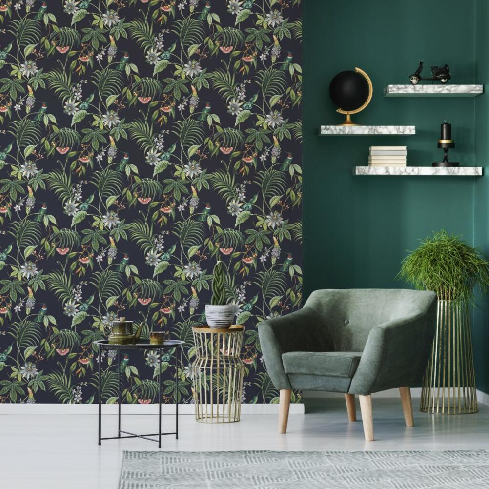 Superfresco Easy Adilah Dark Tropical Floral