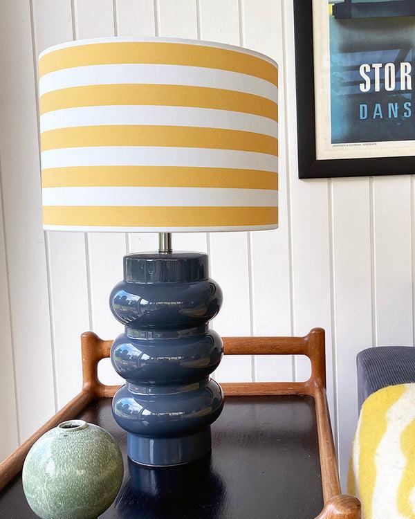Superliving Lyon Table Lamp - Storm Blue/Yellow Stripe