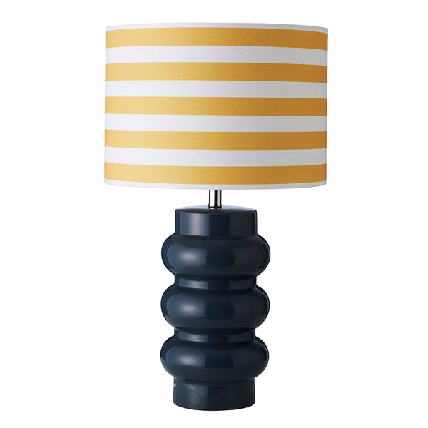 superliving Lyon Table Lamp - Storm Blue/Yellow Stripe