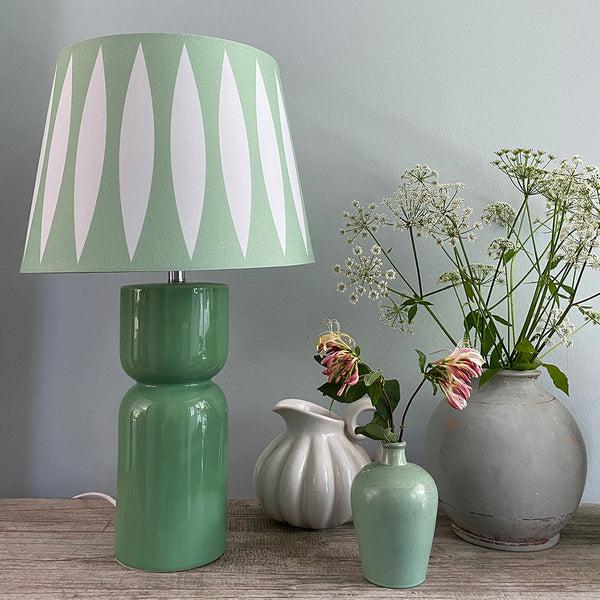 Superliving Paris Table Lamp - Green/Light Mint Ellipse