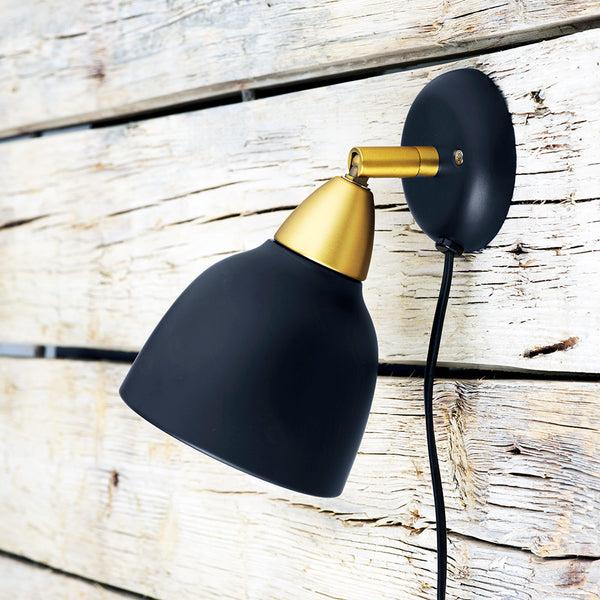 Superliving Urban Short Wall Lamp Real Black