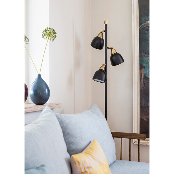 Superliving Urban Triple Floor Lamp Real Black