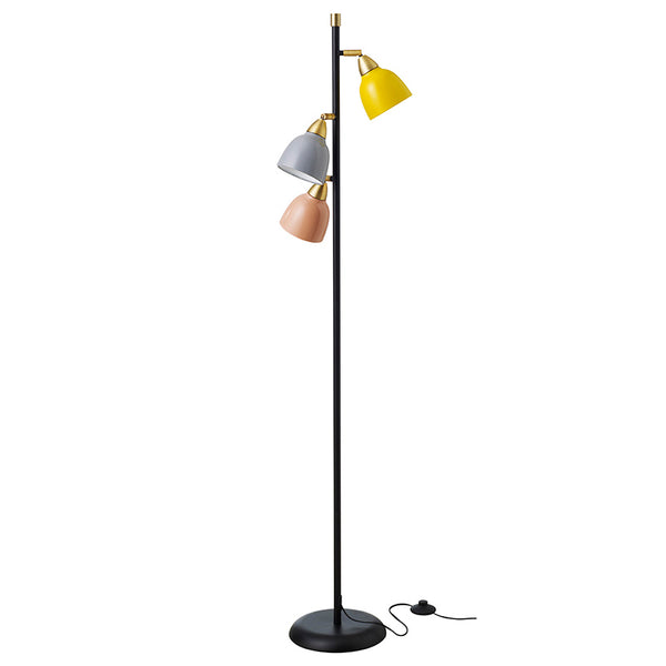 superliving Urban Triple Floor Lamp Real Black / Multi