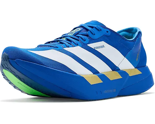 supply lab adidas Adizero Adios Pro 4 Running Shoes Men's Blue/White/Lime Burst