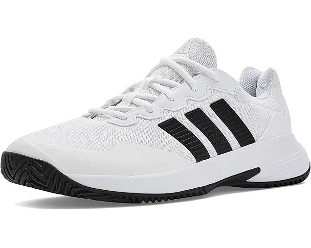 supply lab adidas Gamecourt 2 Tennis Shoes Men's White/Black/Silver Metallic