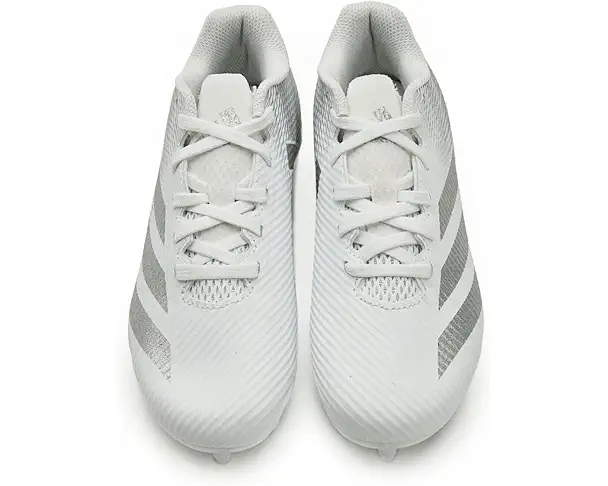 Supply Lab Adidas Kids Adizero Electric.2 Ii K American Football Shoes (Little Kid/Big Kid) White/Silver Metallic/White
