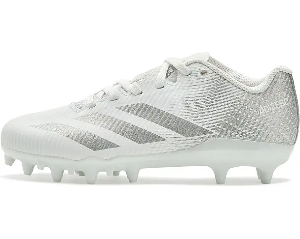 Supply Lab Adidas Kids Adizero Electric.2 Ii K American Football Shoes (Little Kid/Big Kid) White/Silver Metallic/White
