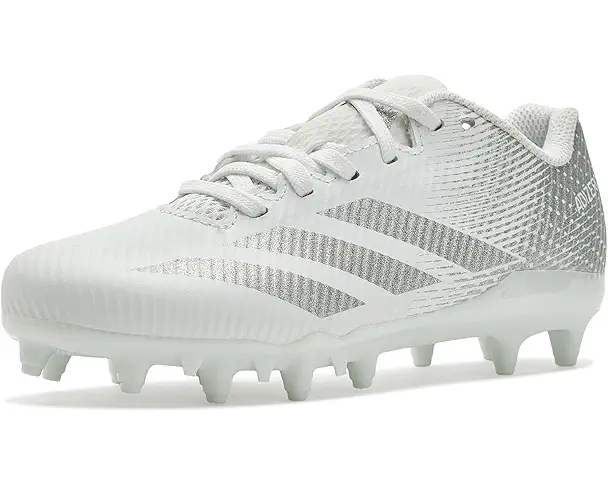 supply lab adidas Kids Adizero Electric.2 Ii K American Football Shoes (Little Kid/Big Kid) White/Silver Metallic/White