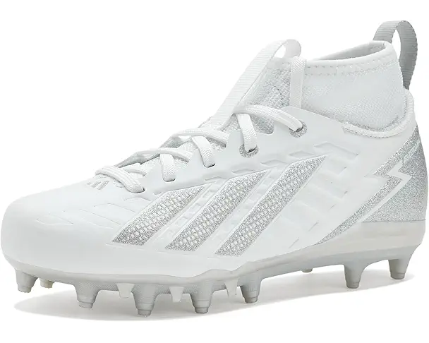 supply lab adidas Kids adiZero Impact.2 II American Football Cleats White/Silver Metallic/White