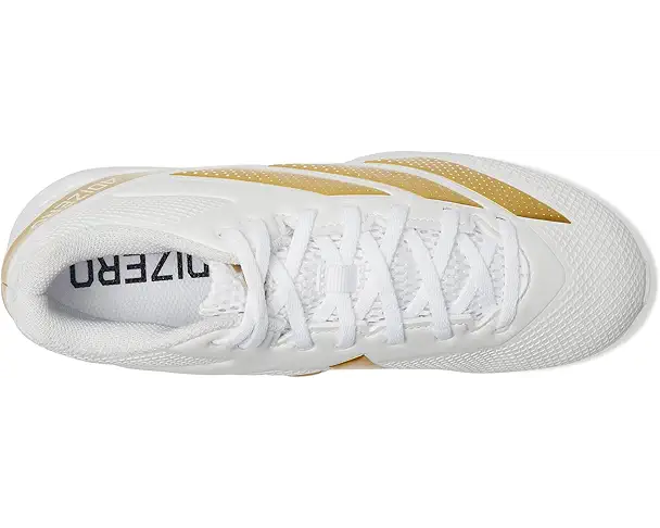 Supply Lab Adidas Kids Adizero Impact.2 Molded American Football Shoes (Toddler/Little Kid/Big Kid) White/Gold Metallic/White