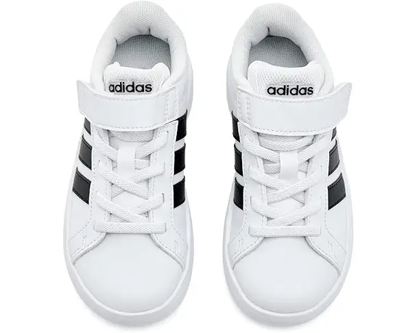 Supply Lab Adidas Kids Grand Court 3.0 El Shoes (Little Kid) White/Black/White