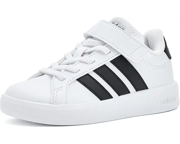supply lab adidas Kids Grand Court 3.0 El Shoes (Little Kid) White/Black/White