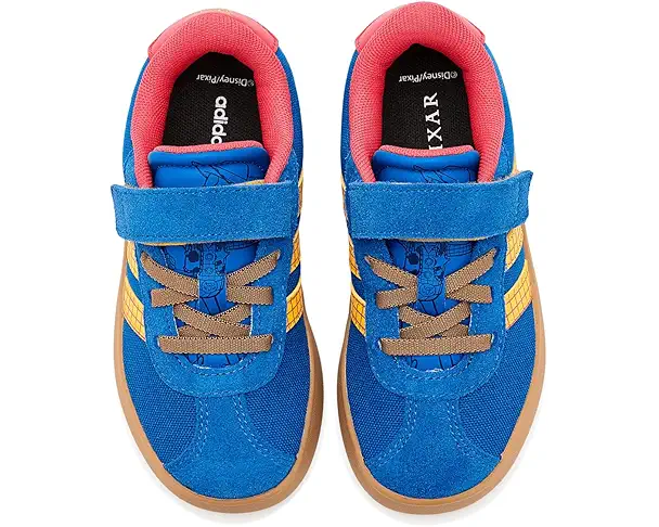 Supply Lab Adidas Kids Vl Court Woody El Shoes (Little Kid) Bright Royal/Bold Gold/Semi Lucid Red