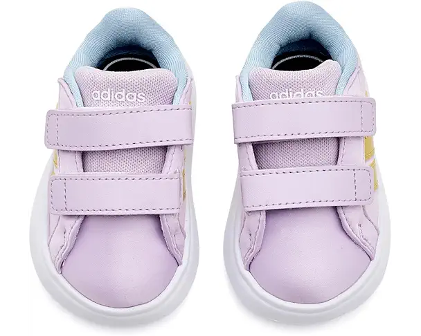Supply Lab Adidas Kids X Disney Frozen Grand Court 3.0 Shoes Unisex Ice Lavender/Gold Metallic/Blue