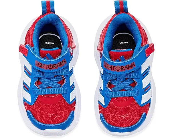 Supply Lab Adidas Kids X Marvel Spider-Man Lightorama Runner Elastic Lace Shoes Better Scarlet/White/Bright Royal