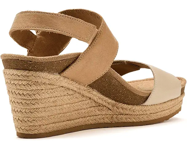 Supply Lab Aetrex Ashley Adjustable Wedge Sandals Women's Off White