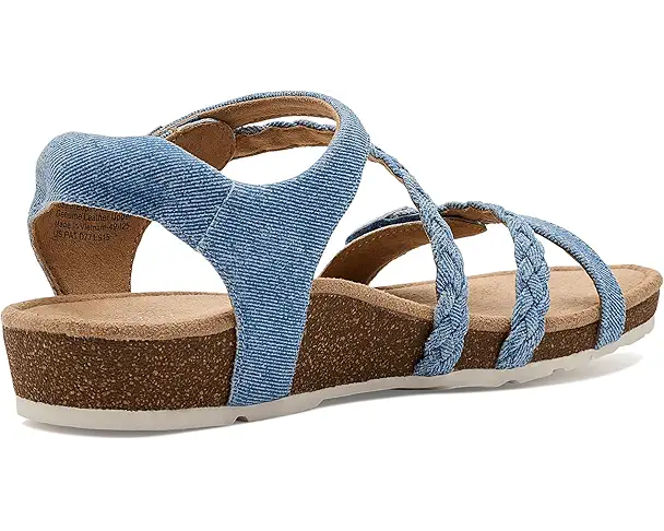 Supply Lab Aetrex Jillian Braided Quarter Strap Sandals Women's Denim