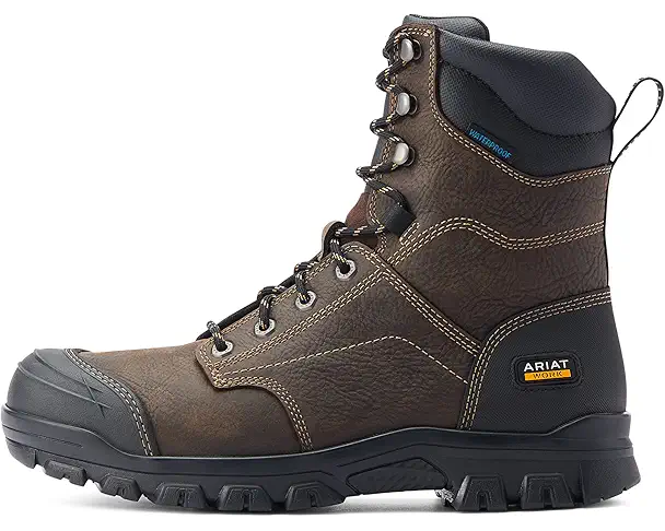 Supply Lab Ariat Treadfast 8" Waterproof Work Boots Men's Dark Brown