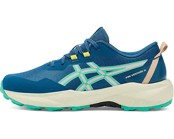 Supply Lab ASICS Kids Pre Venture 11 Grade School (Little Kid/Big Kid) Twilight Blue/Aurora Green