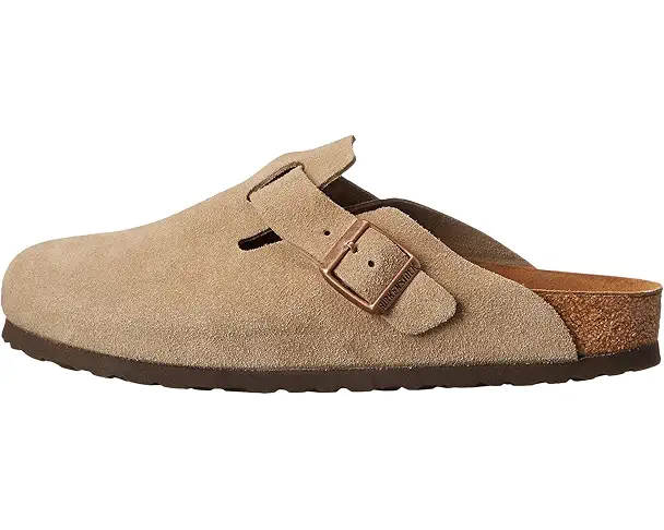 Supply Lab Birkenstock Boston Soft Footbed - Suede (Unisex) Unisex Taupe Suede