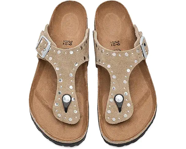 Supply Lab Birkenstock Gizeh Rivets - Suede Women's Taupe