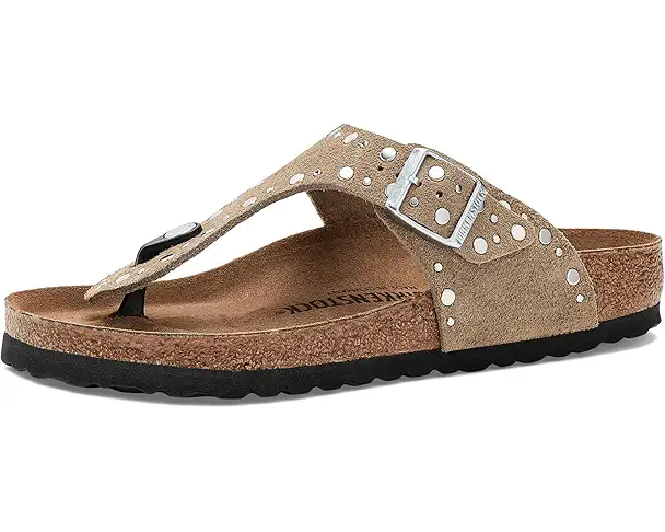 supply lab Birkenstock Gizeh Rivets - Suede Women's Taupe