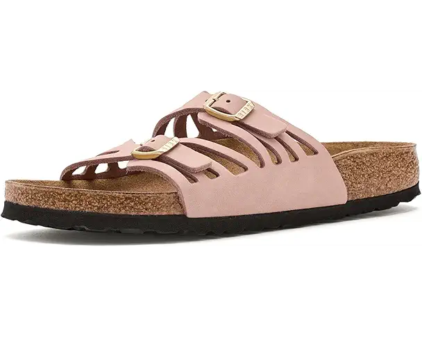 supply lab Birkenstock Granada - Nubuck Leather Women's Soft Pink