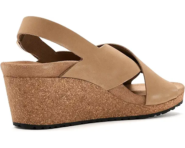 Supply Lab Birkenstock Papillio By Birkenstock Samira Wedge - Nubuck Leather Women's Sandcastle