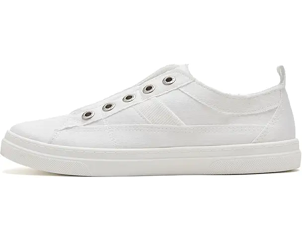 Supply Lab Blowfish Malibu Hangout Slip-On Shoes Women's White Linen