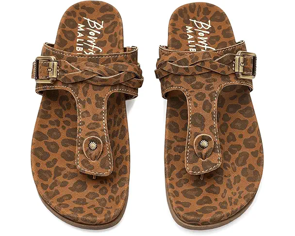 Supply Lab Blowfish Malibu Lakeshore Thong Sandals Women's Leopard