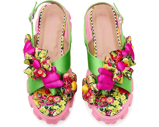 Supply Lab Blue By Betsey Johnson Jeromy Women's Green Multi Floral