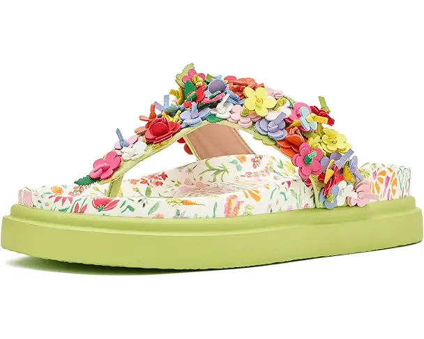 supply lab Blue by Betsey Johnson Kammeron Women's Natural Floral Multi