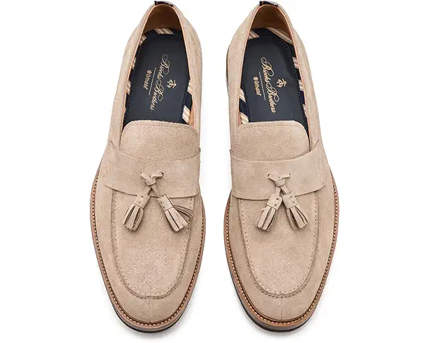 Supply Lab Brooks Brothers Bellmore Men's Medium Beige Leather Suede