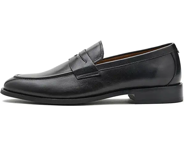 Supply Lab Brooks Brothers Glenrock Men's Black Leather Smooth