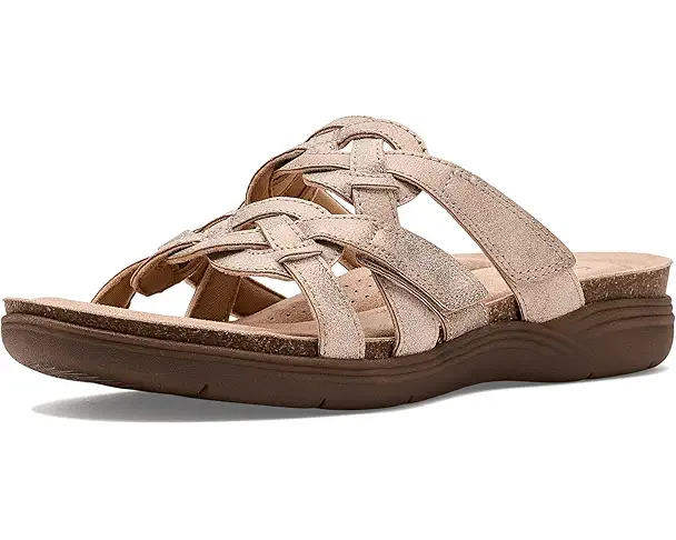 supply lab Clarks April Rae Women's Bronze Metallic Synthetic