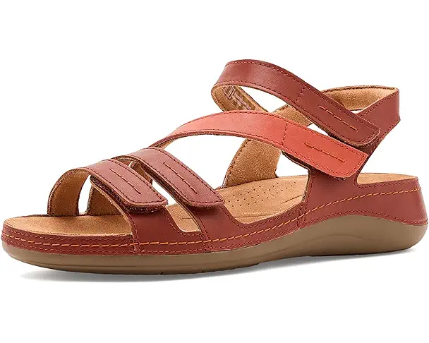 supply lab Clarks Cecily Mix Women's Burnt Orange Combi Leather