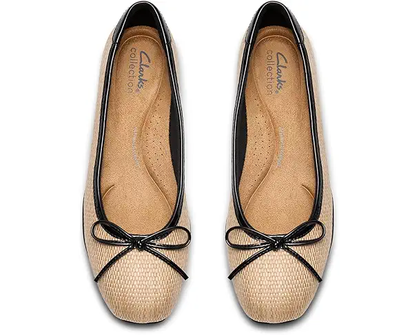 Supply Lab Clarks Jazmynn Bow Women's Black Interest Textile