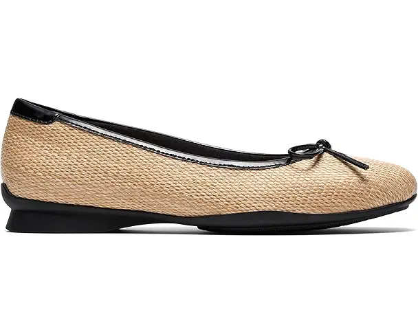 Supply Lab Clarks Jazmynn Bow Women's Black Interest Textile