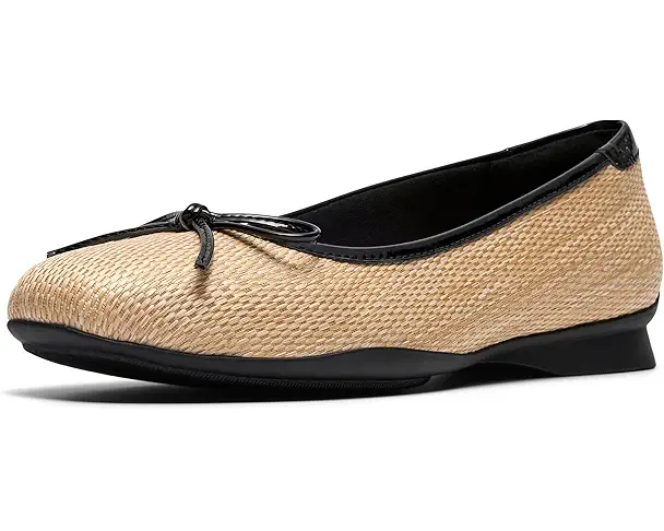 supply lab Clarks Jazmynn Bow Women's Black Interest Textile