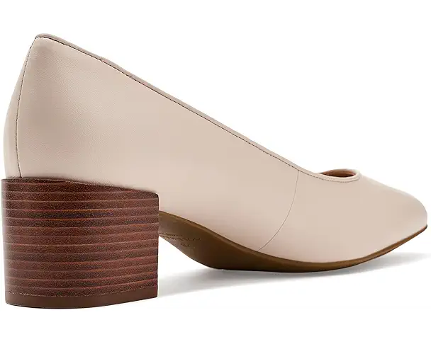 Supply Lab Cole Haan 45MM High Heel Go-To Shayla Block Heel Women's Sand Dollar Leather