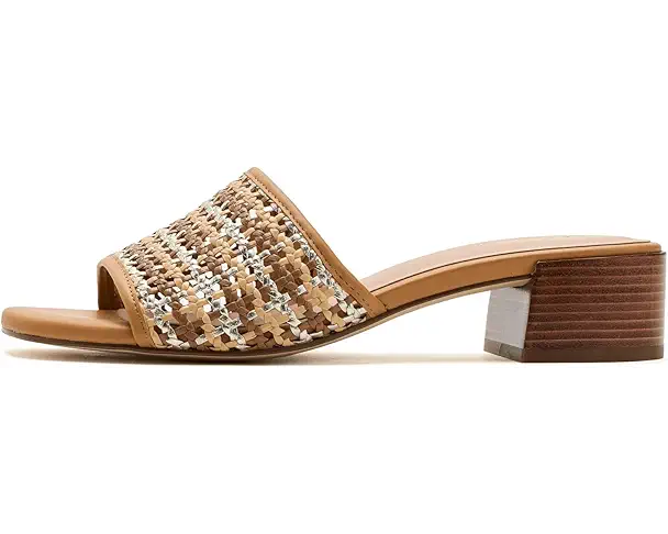 Supply Lab Cole Haan Calli Single Band Block Heel Women's Neutral Woven/Biscuit