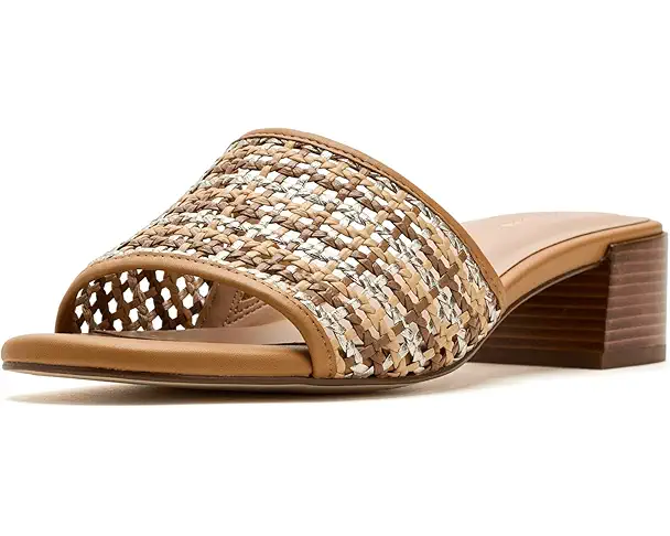 supply lab Cole Haan Calli Single Band Block Heel Women's Neutral Woven/Biscuit